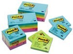 3M 654-5Uc Post-It Ultra Notes Standard 76X76Mm Assorted Pack 5