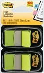 3M 680-Bg2 Post-It Flags Bright Green Twin Pack 100