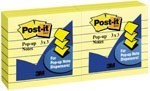 3M R335-Yl Post-It Popup Notes 76X76Mm Ruled Yellow Pack 6
