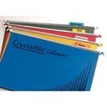 Crystalfile Suspension Files Coloured Rainbow Pack 25