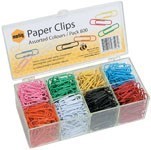 Marbig Coloured Paper Clips Box 800