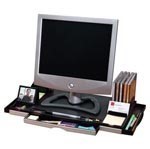 Italplast I 361 Workspace Monitor Stand Organiser 7 Compartments