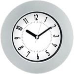 Jastek Round Clock 16Cm Silver