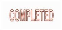 Deskmate PreInked Stamp Completed Red