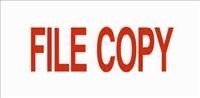 Deskmate PreInked Stamp File Copy Red