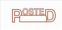 Deskmate PreInked Stamp Posted Red