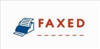 Deskmate Message Stamp Dual Colour Faxed And Date