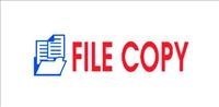 Deskmate Message Stamp Dual Colour File Copy