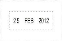 Deskmate Die Plate Date Stamp Date