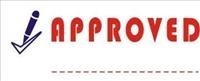 Deskmate Message Stamp Dual Colour  Approved
