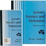 Olympic 624 Invoice And Statement Book Carbon Duplicate 200 X 125Mm 100 Leaf