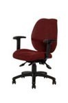 Ys Design Sarah Operators Clerical Chair High Back With Arms Burgundy