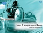 Zions Hours And Wages Record Book Medium Up To 20 Employees