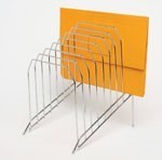 Marbig Step File Organiser Chrome Large 8 Slots