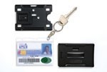 Rexel Fuel/Credit Card Holder With 25Mm Key Ring Clear