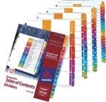 Avery 9920121 L7411-6 Readyindex Dividers Parts 1-6