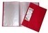 Colby H-253A-20 Harlequin Display Book With Insert Covers A4 20 Pocket Red
