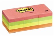 3M 653An PostIt Notes Neon 36 X 48Mm Assorted Pack 12