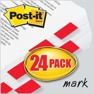 3M 680-1-24Cp Post-It Flags Cabinet Pack Red Pack 24