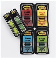 3M 680-Sh4Va Post-It Flag Value Pack Sign Here With Bonus Flags