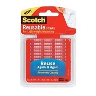 3M Scotch R101 Reusable Strips 25.4 X 76.2Mm Pack 6 Strips