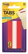 3M 686-20R3In Post-It Durable Indexing And Filing Tabs 75Mm Red Pack 20