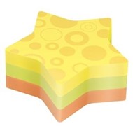 3M 7350-Str Post-It Notes Star Design Super Sticky 74X71Mm Assorted Colours Pack 2
