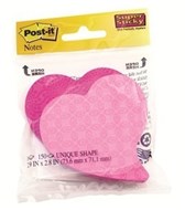 3M 7350-Hrt Post-It Super Sticky Heart Shape Pack 2