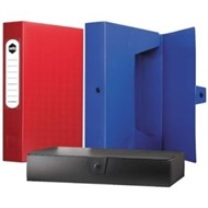 Marbig Box File A4 Pp With Button 80Mm Blue