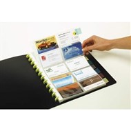 Marbig Kwik Zip Business Card Wallet A4 200 Capacity