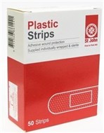 St John Plastic Strips Pack 50