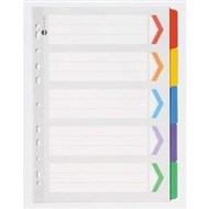 Marbig Dividers Index A4 Colour 5 Tab