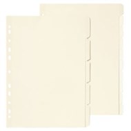 Marbig Dividers A4 White Manilla 5 Tab