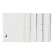 Marbig Dividers A4 Manilla White 5 Tab Pack 20