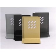 Marbig Metal Book Ends Metallic Grey