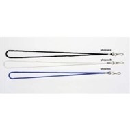 Rexel Lanyards Cord With Swivel Clip Black Pack 10