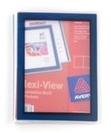 Avery 47693 Flexiview Presentation Book 24 Pocket Blue