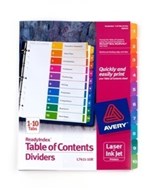 Avery 920122 L741110 Readyindex Dividers Parts 110