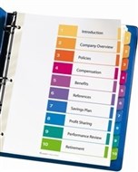 Avery 920126 L7411Azdc Readyindex Dividers Double Column AZ