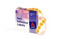 Avery 937240 Round Labels 14Mm Orange Box 1050