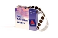 Avery 937242 Round Labels 14Mm Black Box 1050