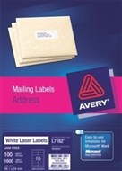 Avery 959003 L7162 Laser Labels Address 16 Per Sheet White Pack 100