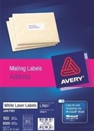 Avery 959071 L7651 Laser Labels Mini Address 65 Per Sheet White Pack 100