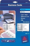 Avery 959078 C32011 Quick Clean Business Cards Laser And Inkjet 200Gsm Pack 250