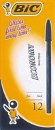 Bic Economy Ballpoint Pens Fine Black Box 12