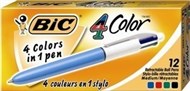 Bic Four Colour Retractable Ballpoint Pen Medium