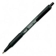 Bic Softfeel Retractable Ballpoint Medium Black Box 12