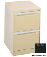 Brownbuilt Legato 2 Drawer Filing Cabinet Black Ripple