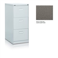 Brownbuilt Octave Filing Cabinet 3 Drawer Graphite Ripple