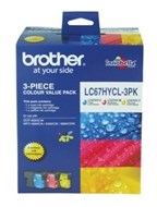 Brother Lc67Hycl3Pk Inkjet Cartridge High Capacity Colour